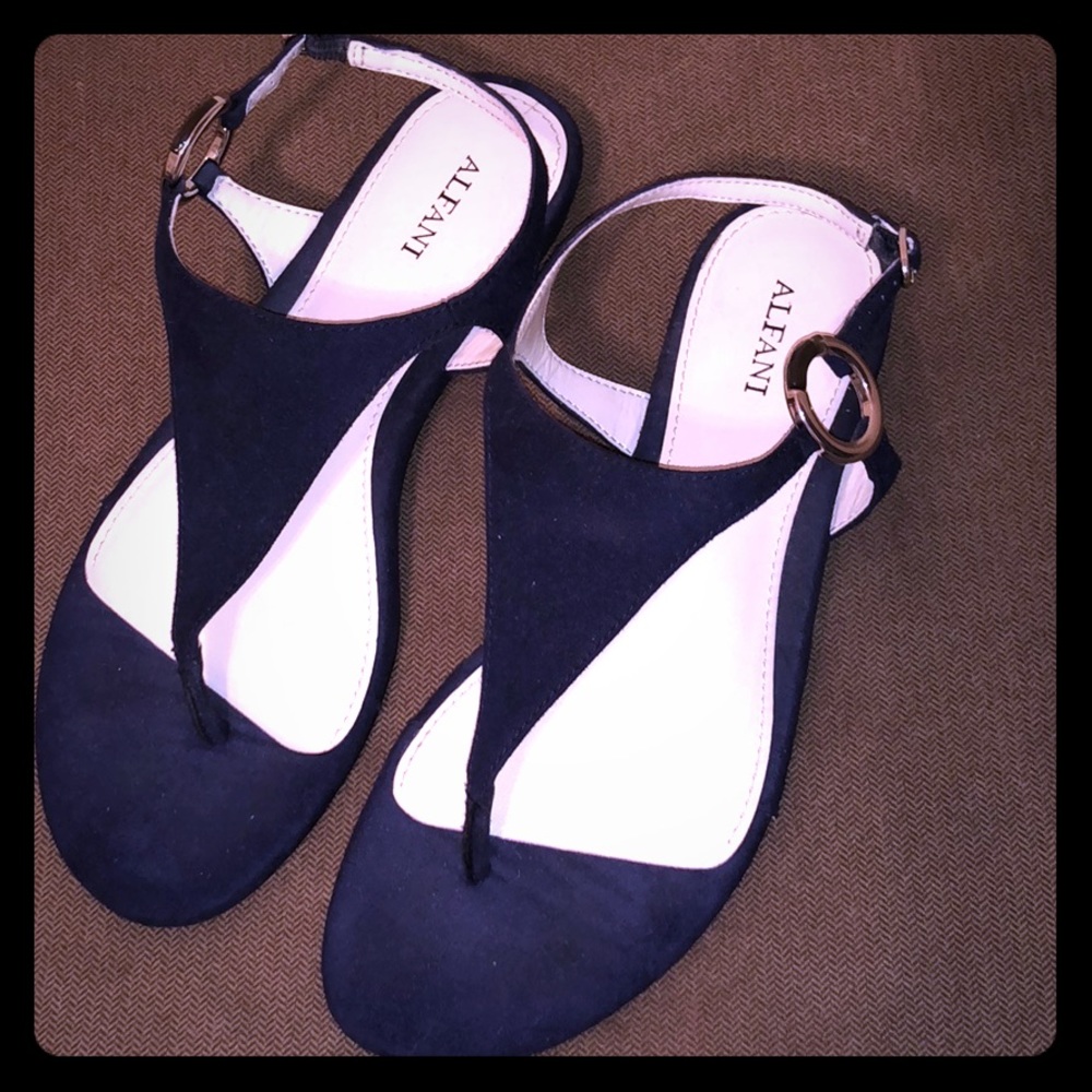 Alfani Strappy Navy Sandals